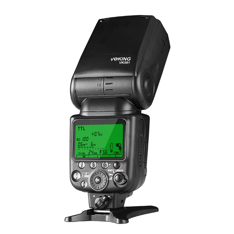 Voking VK581N TTL High Speed Sync Master Camera Flash Speedlite Compatible with Nikon D70 D90 D300 D600 D3000 D5200 D7000 D7100,etc