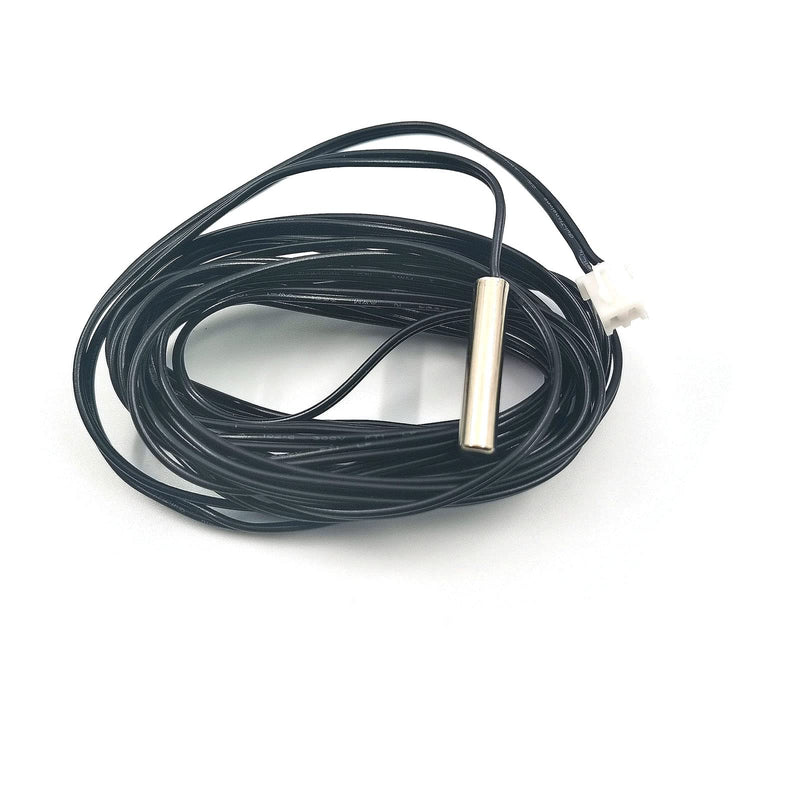 DEVMO 5Pcs NTC 10K 3950 Ohm Waterproof Temperature Sensor Probe Stainless Digital Thermal Sensor Probe Cable Length 2M