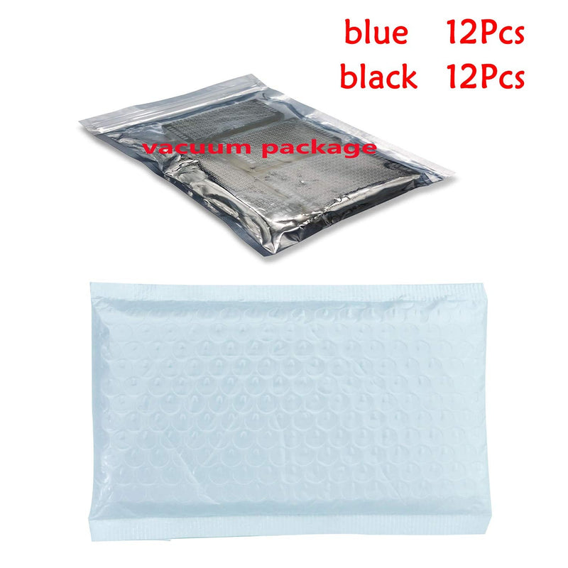 24Pcs(3x7cm) Double Sided PCB Board Prototype Kit Soldering 2 Sizes Blue Black 2 Colour Universal Printed Circuit Board for DIY Soldering and Electronic Project