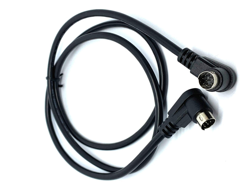 MainCore 1m Angled 8 Pin Mini Din Audio Cable Lead For Twin CD Player