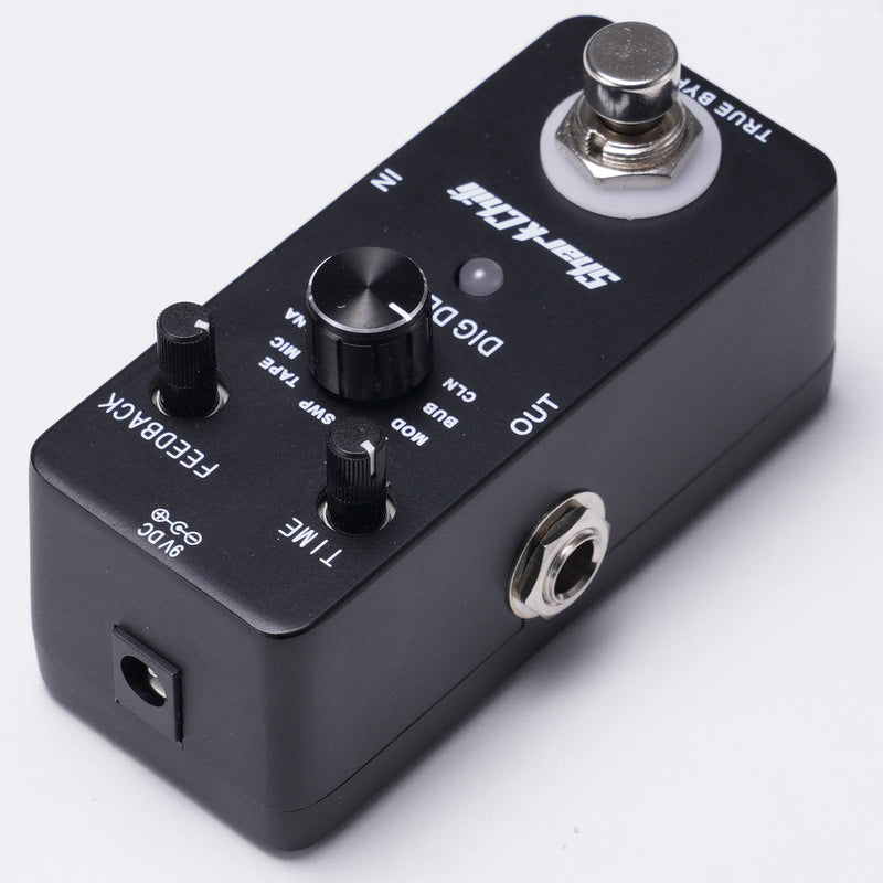SharkChili cuvave Mini Single Effect Digital Delay 9 Types True Bypass For Electric Guitar (without power supply)