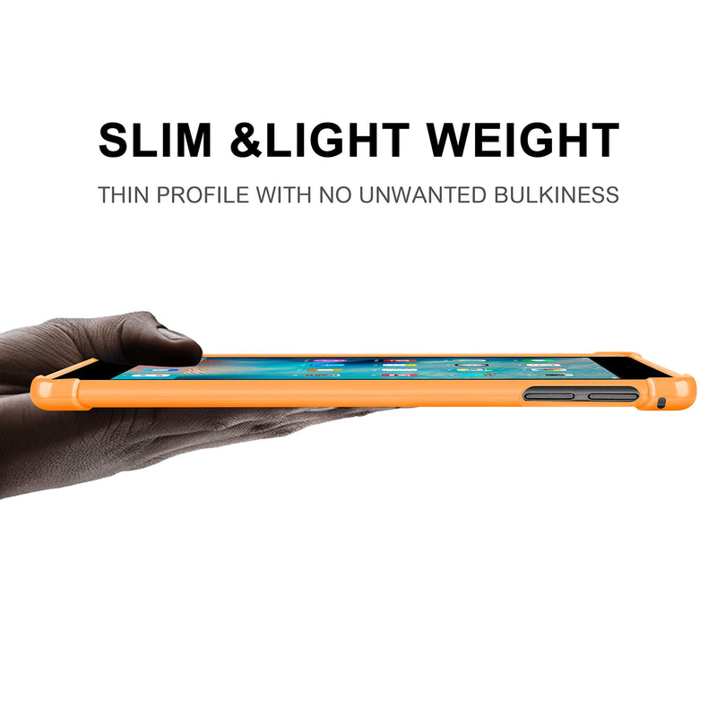 [AUSTRALIA] - KIQ iPad 9.7 5th 6th Gen Case, TPU Skin Protection Anti Slip Lightweight Cover for Apple iPad 9.7 2017/2018 5th & 6th Generation [Orange] TPU Orange 