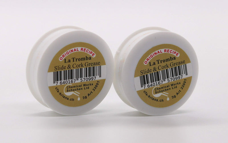 Dual Offer: Microfiber Cloth + 2 x La Tromba Slide Grease - Cork Grease for Trumpet, Flugelhorn, Cornet, Alto, French Horn, Baritone, Euphonium, Tuba,