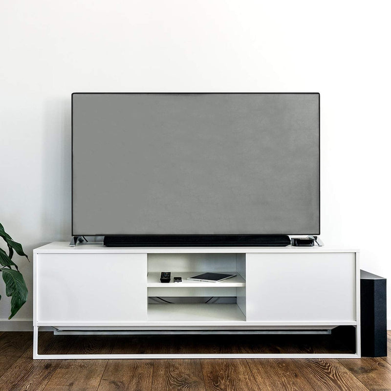 [AUSTRALIA] - kwmobile Dust Cover for 65" TV - Fabric Case TV Protector for Flat Screen TVs - Light Grey 