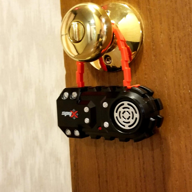 [AUSTRALIA] - SpyX Door Alarm - Door Monitor That Detects Motion to Protect Your Stuff & Scare Away Intruders. Motion Sensor Alarm for Kids. New Spy Gear Toy Collection. Flexible Cable Fits Any Knobs! 