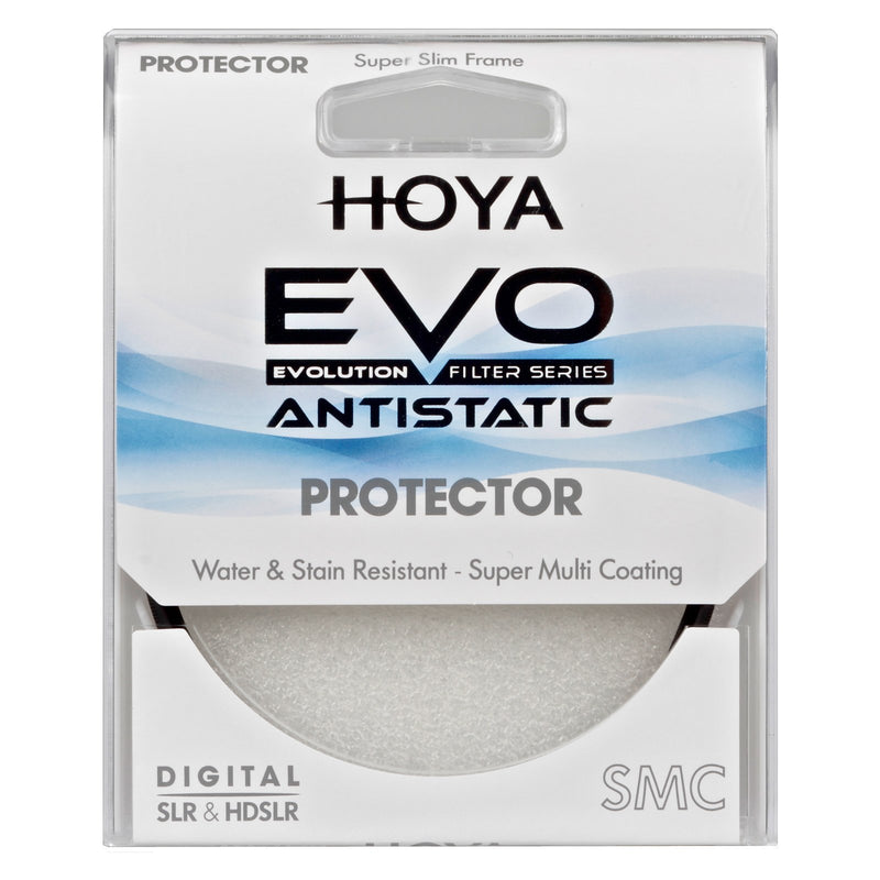 [AUSTRALIA] - Hoya Evo Antistatic Protector Filter - 58mm - Dust / Stain / Water Repellent, Low-Profile Filter Frame 