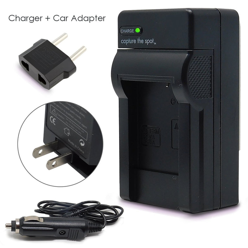 LP-E6 Battery and AC/DC Battery Charger Kit for Canon EOS 5D Mark II/Mark III/Mark IV, 5DS, 5Ds R, 6D, 7D, 7D Mark II, 60D, 60Da, 70D, 80D 90D & EOS R DSLR Cameras, XC10 & XC15 Camcorders b) Battery + Charger