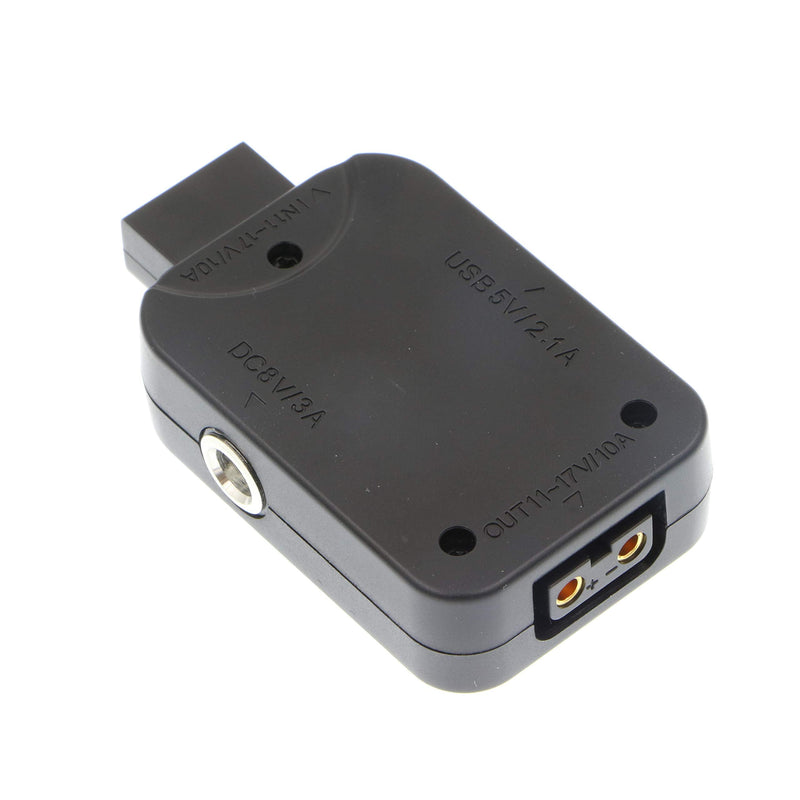AConnect Dtap Ptap Power Adapter Connector for V-Lock V-Mount Battery Plug Converter D-Tap P-Tap to USB 5V DC 8V Female D Tap Output Multifunctional