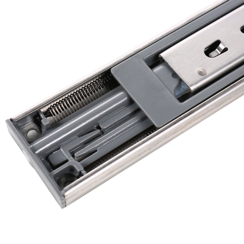 UHPPOTE Soft Close Ball Bearing Spring Damp Drawer Orbit Slide Runners 3 Section Glide - 10inches 10"/25cm