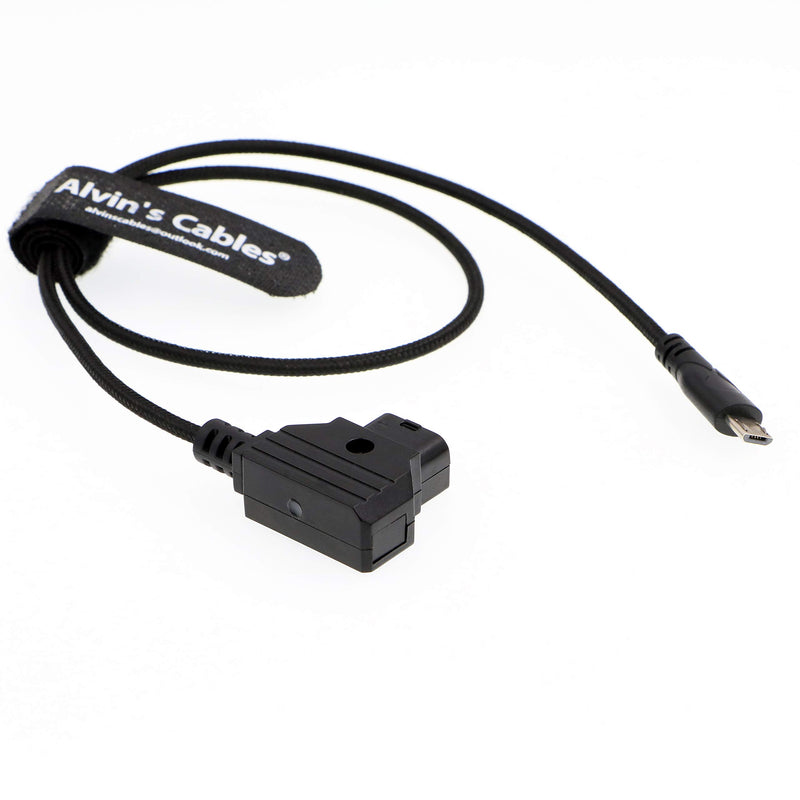 Alvin's Cables Micro USB to D Tap AlvinTap Protective DTap Motor Power Cable for Tilta Nucleus Nano