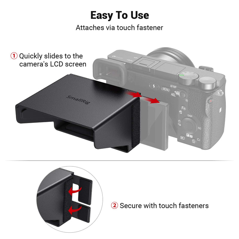 SmallRig Sun Hood Sun Shade LCD Hood for Sony a6000/a6100/a6300/a6400/a6500/a6600 Cameras - 2823