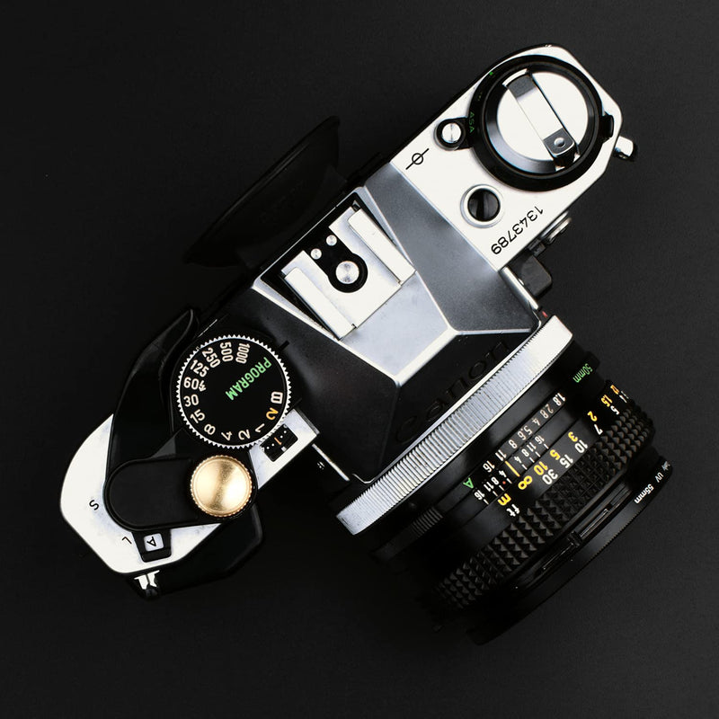 (2 Pack) PIBIETTN Camera Shutter Button, Copper Soft Shutter Release Button Compatible with Fujifilm Fuji Sony Leica Camera Release Button Golden