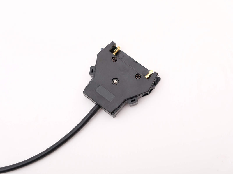 Portable V-Mount V-Lock Battery Connector to Female 5.5/2.5mm DC Power Adapter