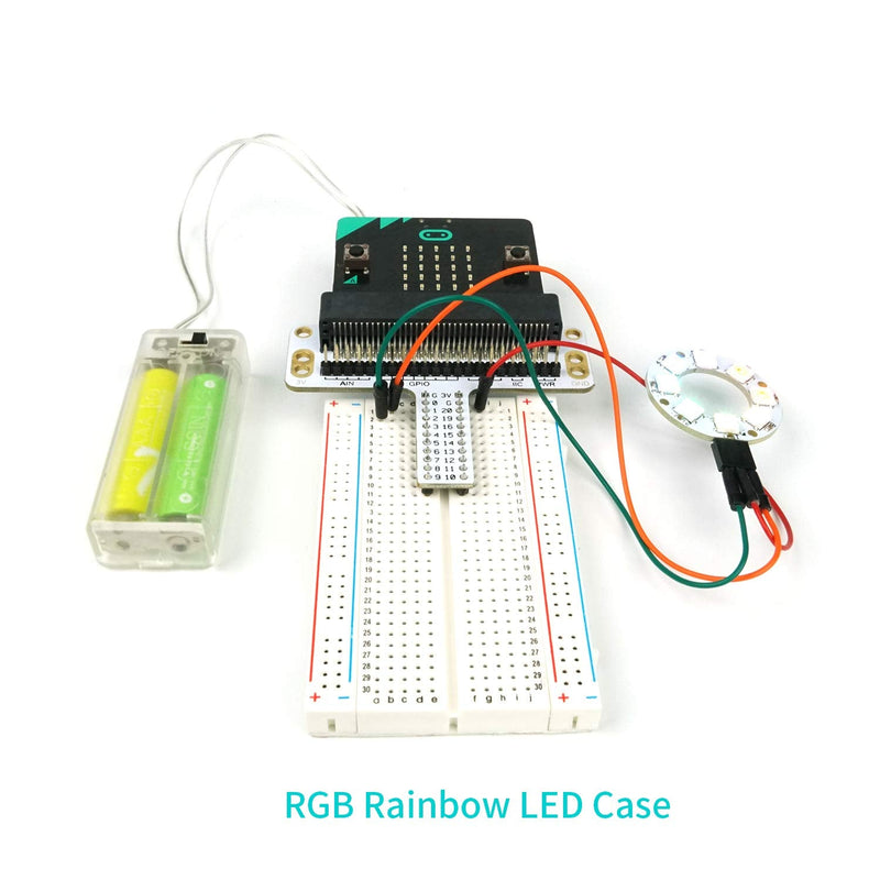 ELECFREAKS microbit Starter Kit for Kid 24 Accessories Micro:bit Basic Coding Electronics Kit, STEM Educational DIY Experiment Kit, Electric Circuit Learning with Guidance Manual(Without Micro: bit)