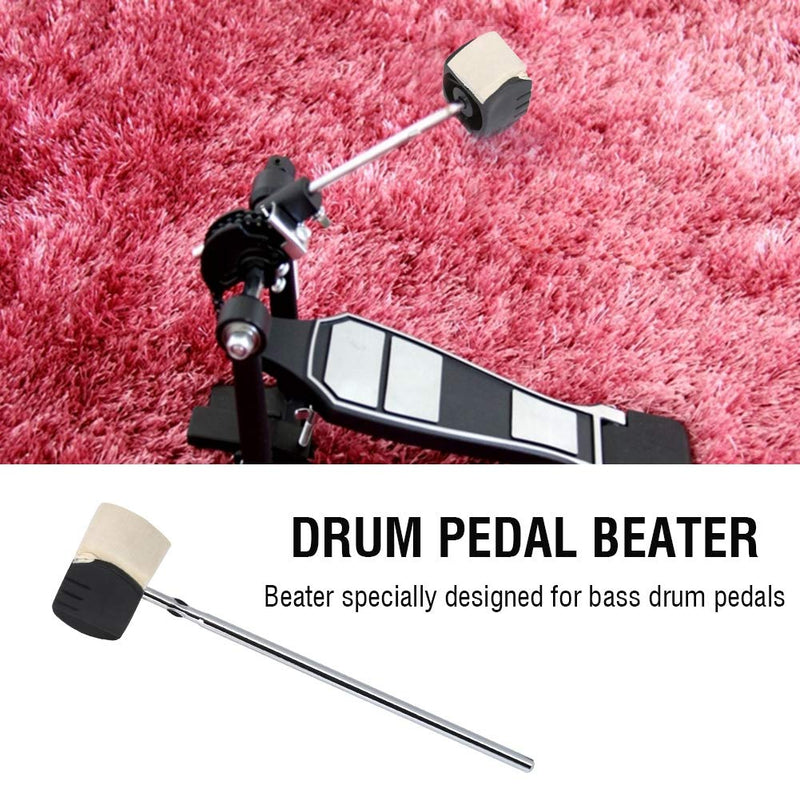 Bass Pedal Beater, Unique Design Black Durable Excellent Effect Sturdy Drum Pedal Beater, for Bass Drum Pedals Performance Music Event Music Enthusiast