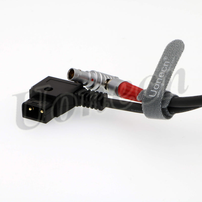 Uonecn for Anton Bauer Power Cable for Zacuto Gratical Eye Viewfinder D-Tap to Right Angle 2 Pin Male Rotate 180 Degree 28''