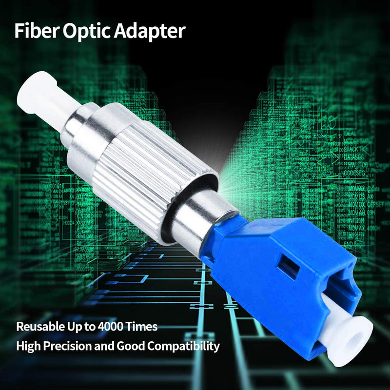 Visual Fault Locaotr Adapter, FC Male to LC Female Connector, 2.5mm to 1.25mm Hybrid Fiber Optical Convertor Adapter for Optical Power Meter, Single Mode 9/125um for VFL Connector lc-fc adapter