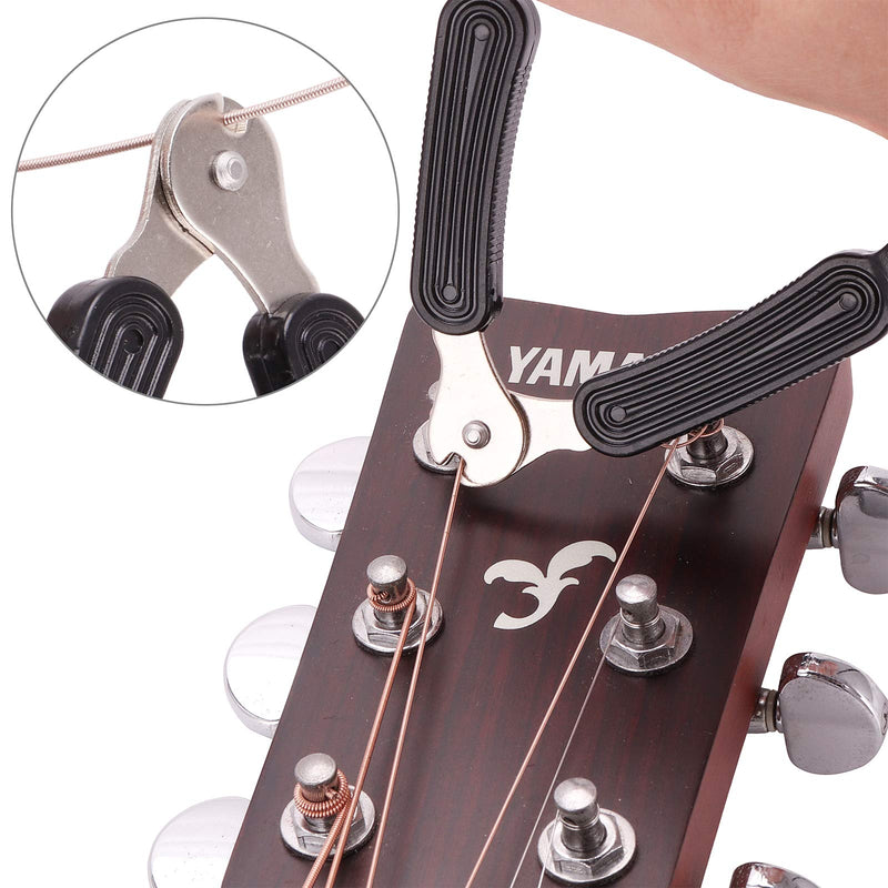 Isrono 2PCS Guitar String Winder Cutter Pin Puller - 3 In 1 Multifunctional Guitar Maintenance Tool Guitar String Cutter Winder Pin Puller Clippers String Pin Puller All-In-One