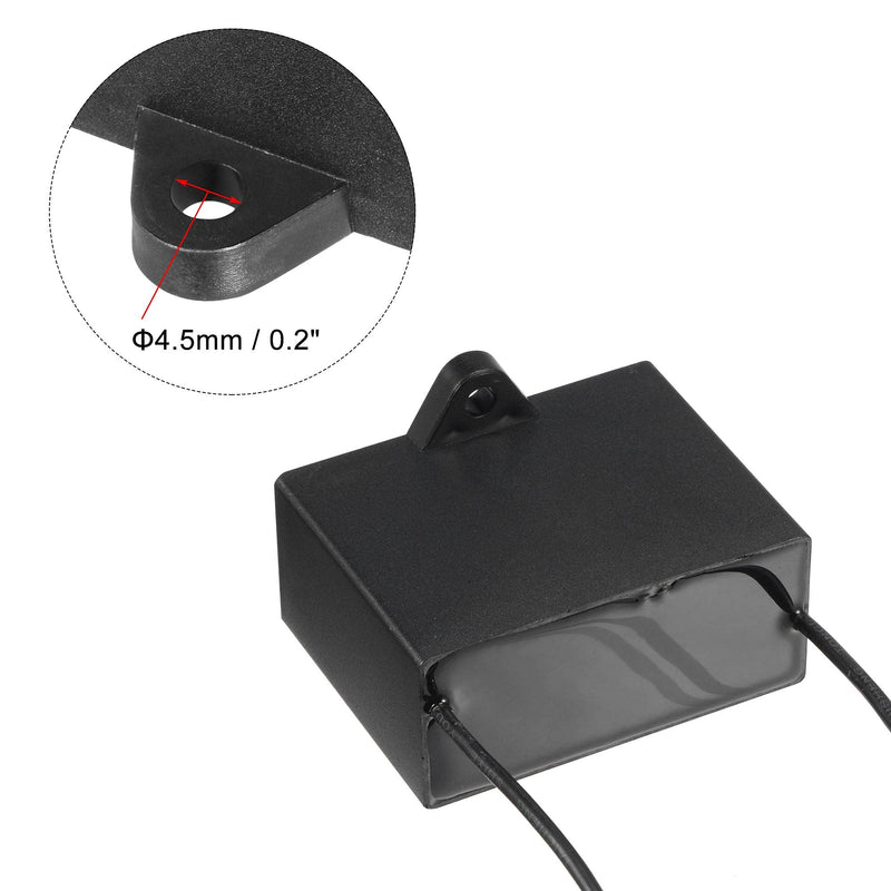 uxcell Ceiling Fan Capacitor CBB61 30uF 250V AC 2 Wires Metallized Polypropylene Film Capacitor 58x45x26mm for Electric Fan Pump Motor Generator 2Pcs