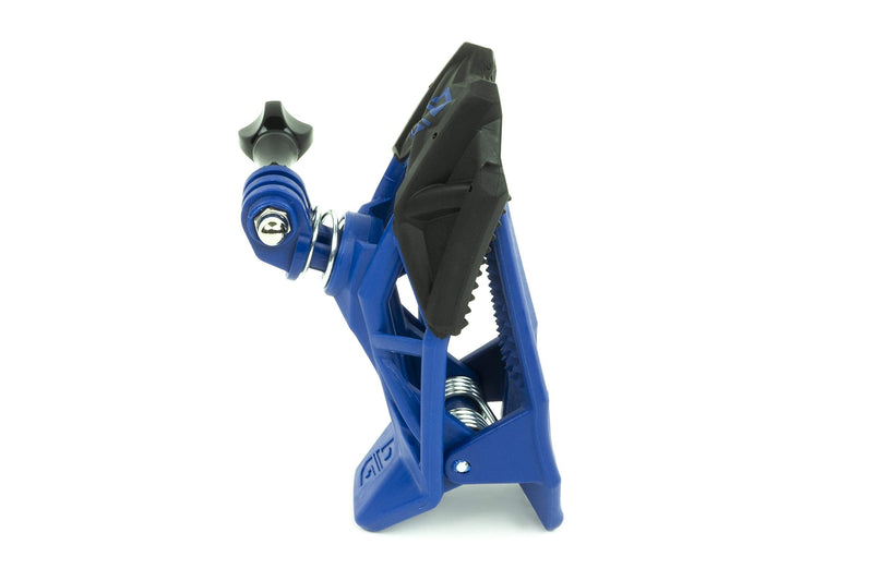 Dango Design Gripper Mount - Universal Clamp Mount for Action Cameras, Use as a Mount on Motorcycle, Powersports Helmets & More - Bomber Blue