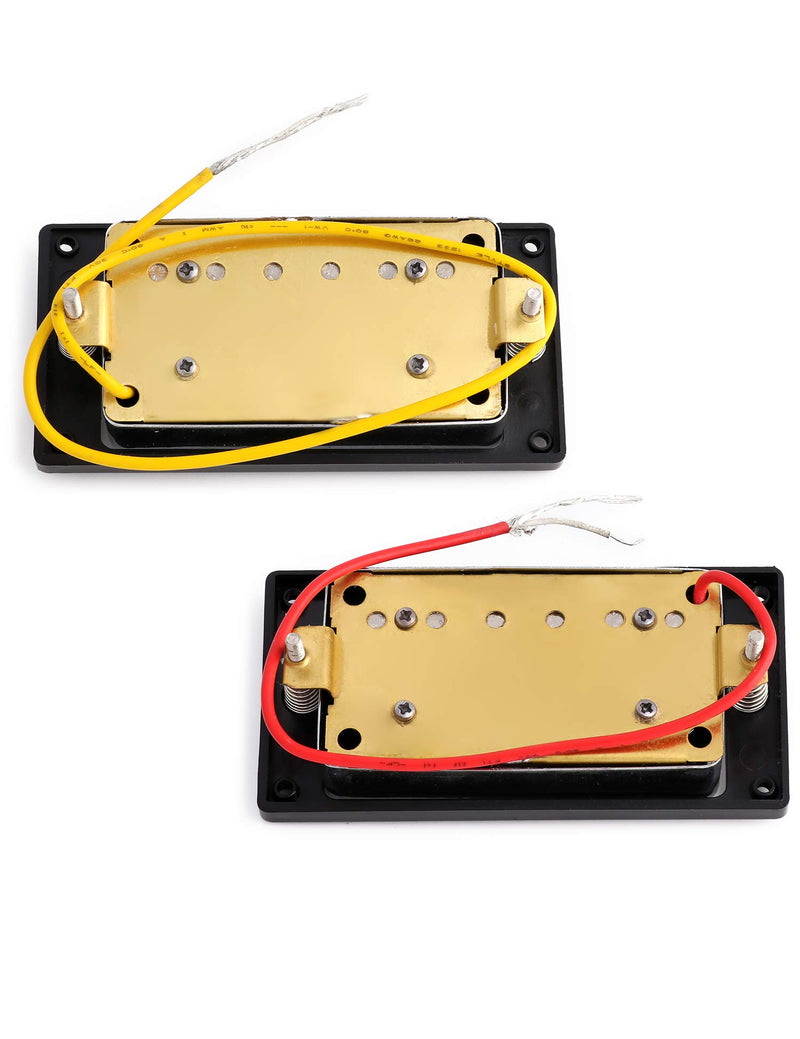 Metallor Sealed Guitar Humbucker Pickups Double Coil Pickup Set Compatible with Les Paul LP Style Electric Guitar Parts Replacement Chrome. C3