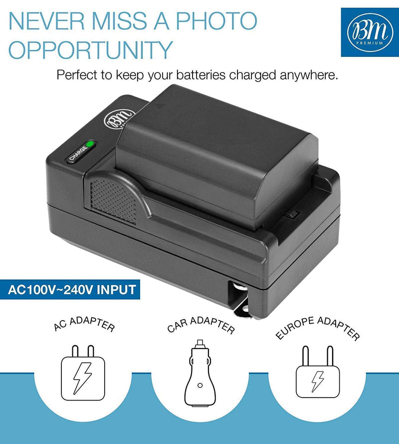 BM Premium High Capacity EN-EL25 Battery and Battery Charger for Nikon Z50, Z 50, Z fc Digital Cameras