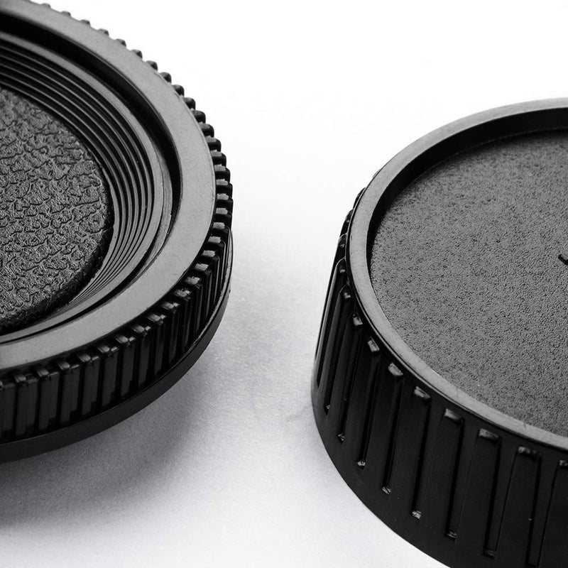 Camera Body Cap and Lens Rear Cap Cover Replacement Set for Minolta MD MC Mount Cameras and Lens,2 Sets