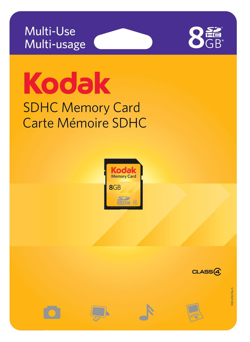 Kodak SDHC 8GB Class 4 Flash Memory Card KSD8GBPSBNA 8 GB