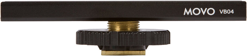 Movo VB04 Cold Shoe Extension - Accessory Shoe Rail Camera Bracket for Lights, Monitors, Microphones and More