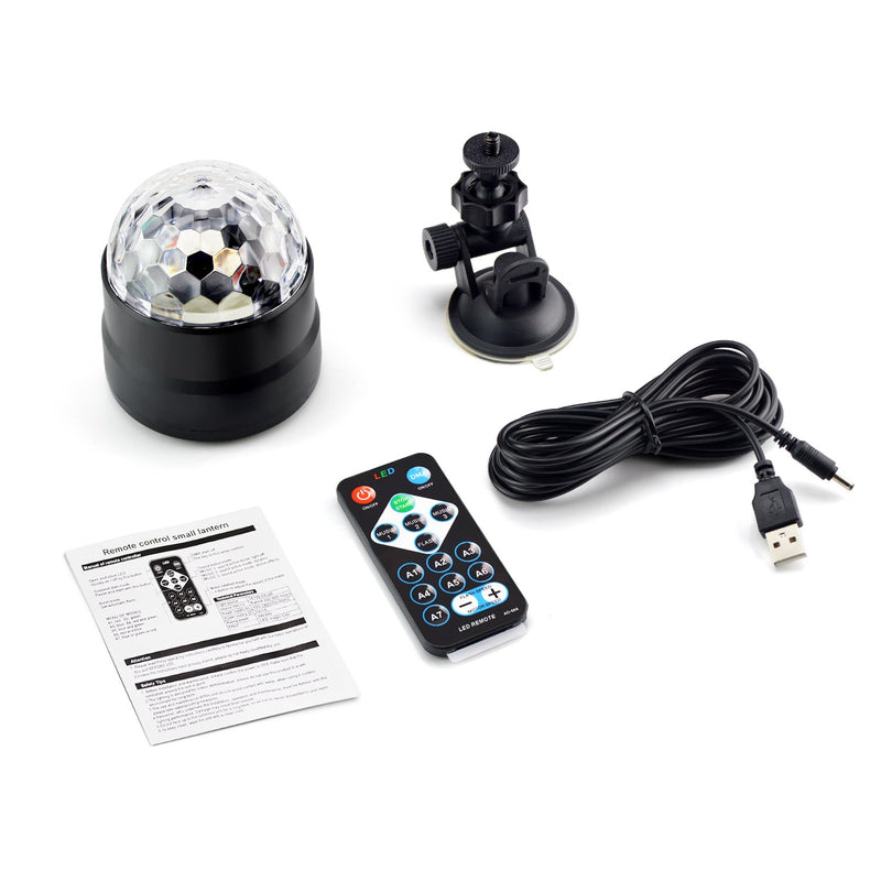 Upgrade Full Colours Disco Ball Light dj Light Show Light RGBW led Mini Party Light Christmas Decoration Light Gift Light Magic Light Sound Activated Automatic Strobe Lights with Remote