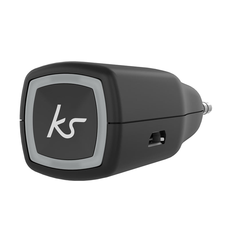 Kitsound Myjack2 Aux-in 3.5 mm to Bluetooth Audio Adapter/Wireless Converter and Hands-Free Car Kit, Black, KSMYJACK2