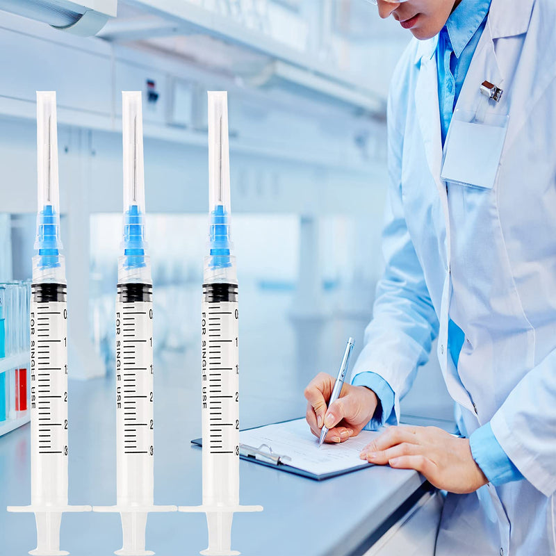 100Pack 3ml/cc with 23Ga 1.5” Safety Individually Wrapped