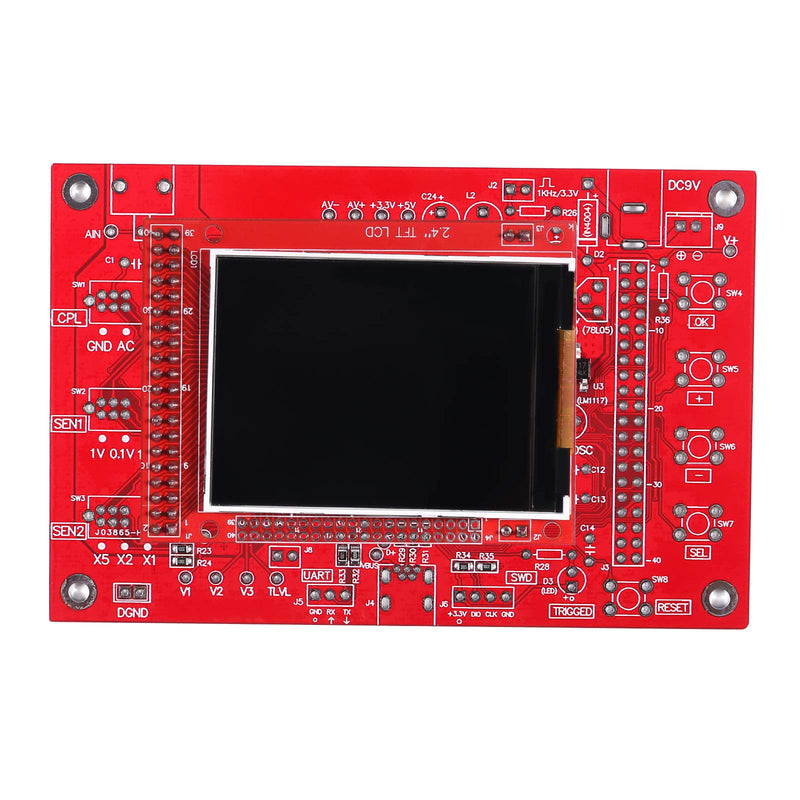 ALMOCN for Digital Oscilloscope Kit Open-sourced 2.4" TFT 1MSPS for Digital Oscilloscope DIY Kit Handheld Pocket Sized 13803K, SMD pre-soldered