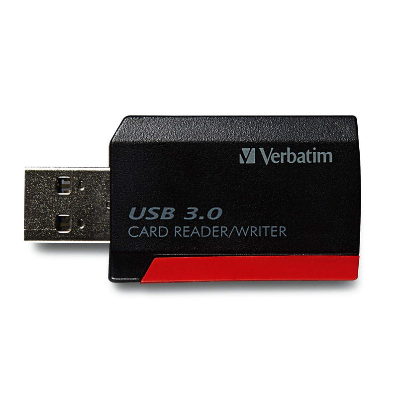 Verbatim Pocket Card Reader, USB 3.0 - Black