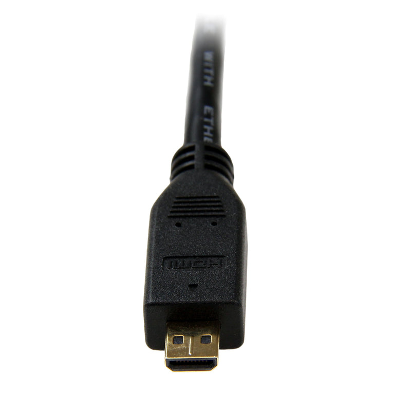 [AUSTRALIA] - StarTech.com 3m High Speed HDMI Cable with Ethernet - HDMI to HDMI Micro - M/M - 3 Meter HDMI (A) to HDMI Micro (D) Cable (HDADMM3M), Black 10 ft / 3m HDMI to Micro HDMI 