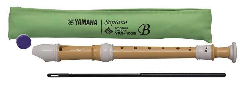 Yamaha YRS-402B Soprano Recorder, Ecodear plastic, Key of C