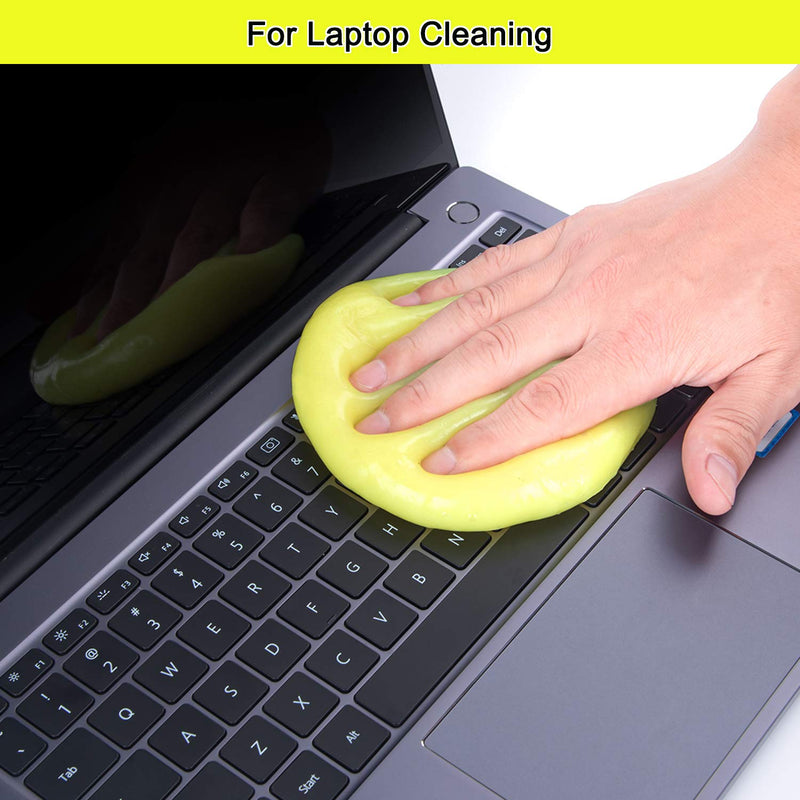 2Pack Keyboard Cleaning Gel Set Universal Dust Cleaner for PC Keyboard Cleaning Car Detailing Slime Laptop Dusting Home and Office Electronics Cleaning Kit Computer Cleaning Slime