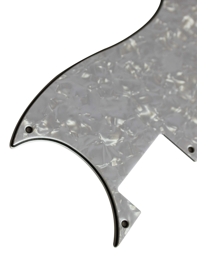 Guitar Parts For Epiphone SG Special Style Guitar Pickguard (4 Ply White Pearl) 4 Ply White Pearl