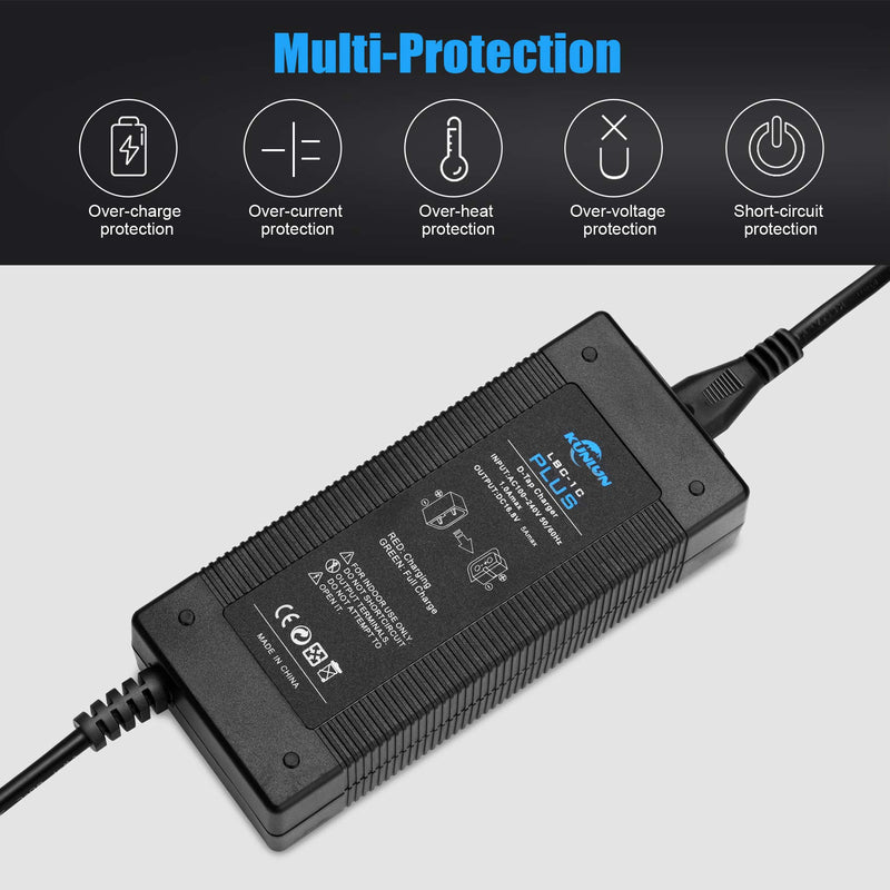 KUNLUN D-Tap Quick Charger with D Tap Cable for V-Mount/V Lock/Gold Mount Battery Charger, for Sony BP-U65 BP-U68 HDW-800P HDW-F900R PDW-680 PDW-850 DSR-650P PMW-F5 [DC 16.8V/5A]