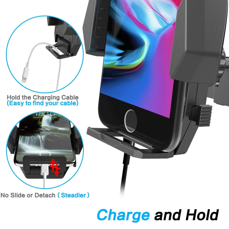 Sturdy CD Slot Phone Mount with One Hand Operation Design, APPS2Car Hands-Free Car Phone Holder Universally Compatible with All iPhone & Android Cell Phones, for Smartphone Mobile