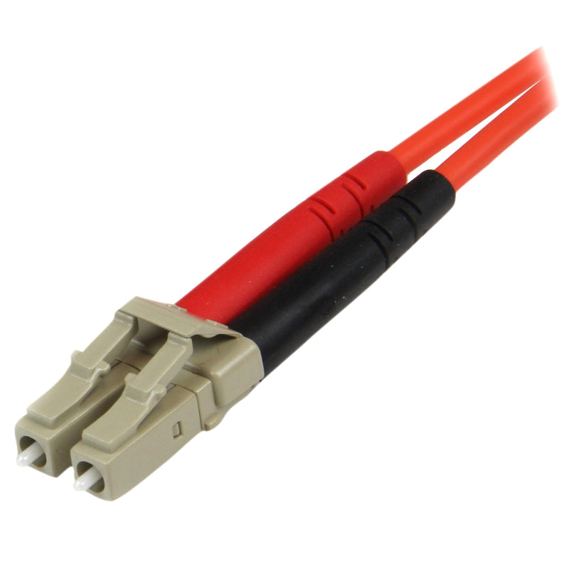 StarTech.com 2m Fiber Optic Cable - Multimode Duplex 50/125 - LSZH - LC/ST - OM2 - LC to ST Fiber Patch Cable (50FIBLCST2) 2m/6ft LC-ST