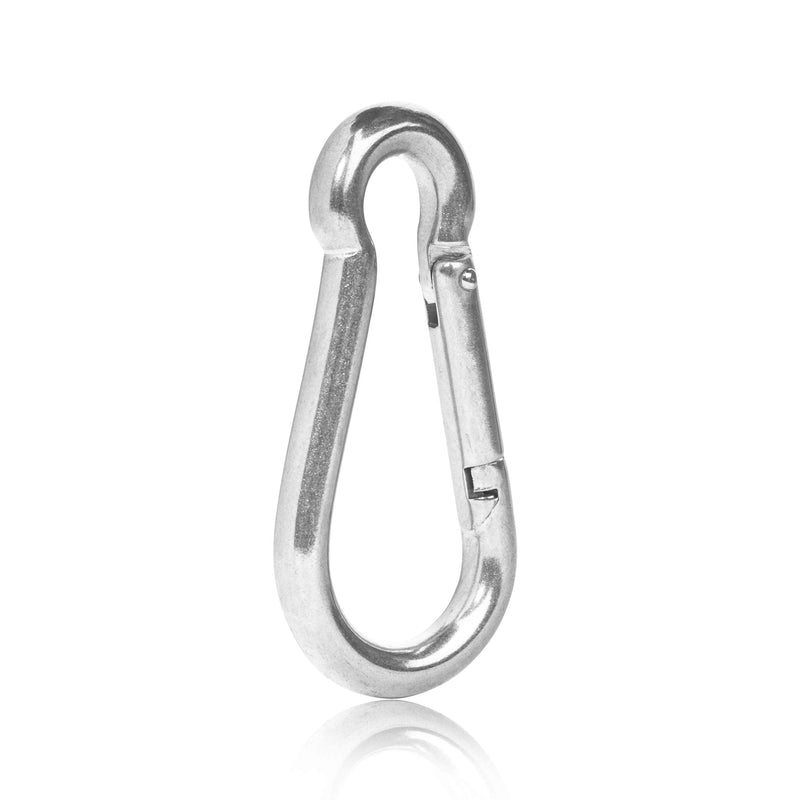 Premier Stainless Solutions 1/4" Stainless Steel Spring Snap Hooks, T316 Marine Grade - Lot of 25 1/4 Inch