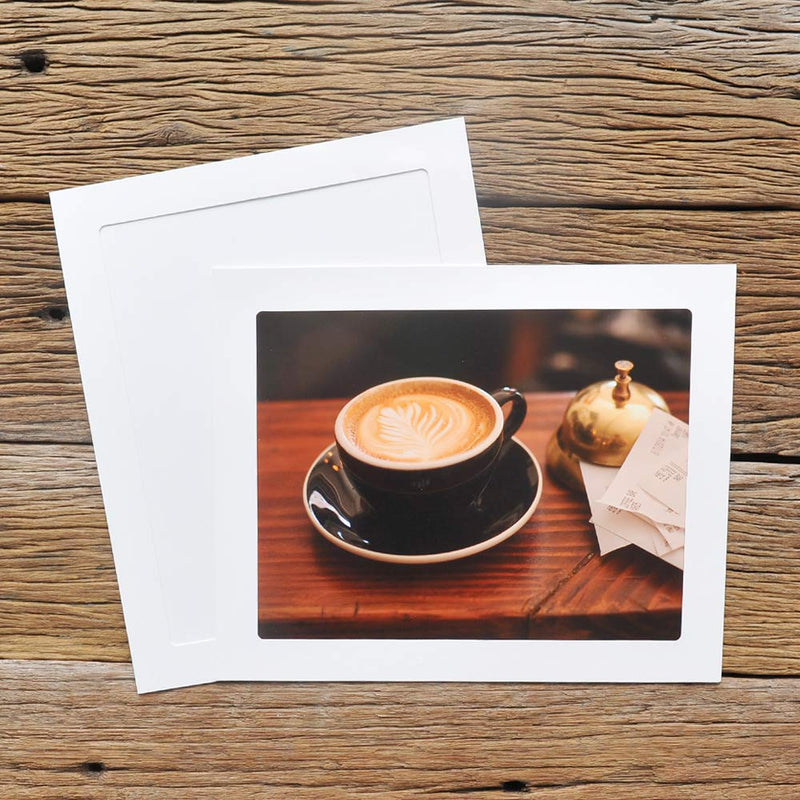 Monolike Paper Photo Frames 11x14 Inch White 5 Pack - Fits 11"x14" Pictures 11x14 White 5p