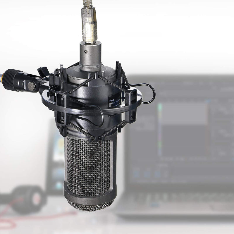 [AUSTRALIA] - AT2020 Shock Mount - Microphone Mounts Reduces Vibration Noise and Shockmount Improve Recording Quality for Audio Technica AT2020 AT2020USB+ AT2035 ATR2500 Condenser Mic by YOUSHARES 