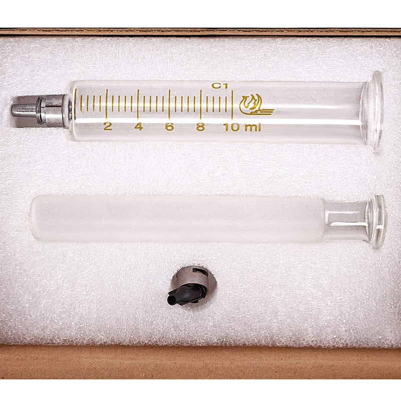 [AUSTRALIA] - Gufastoe 1 Pack Glass Syringes with Caps 10cc/ml for Laboratory 
