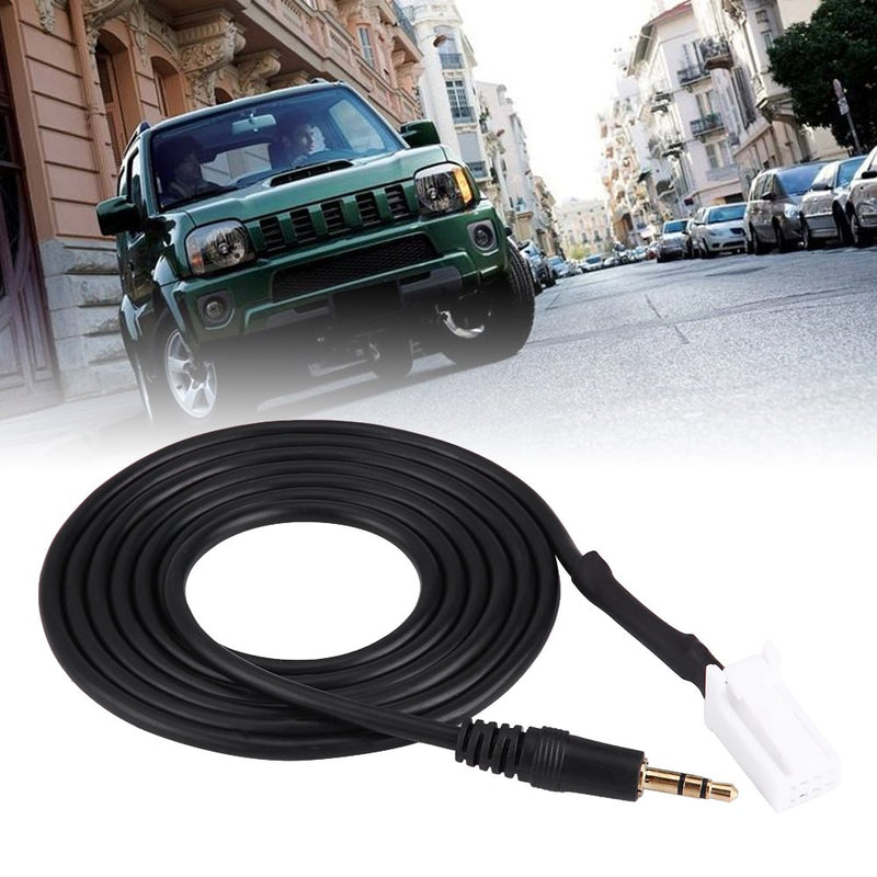 Suuonee Aux-in Audio Cable Adapter, Car Audio AUX Input Cable Adapter 8pin Plug 3.5mm Jack for Suzuki Swift Vitra Jimny