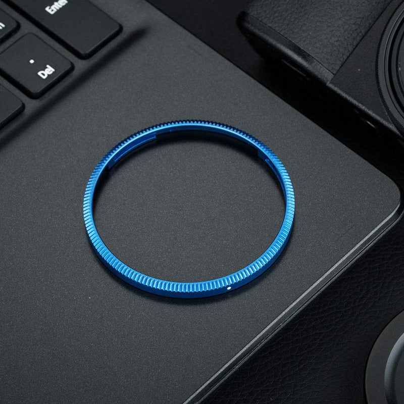 [AUSTRALIA] - JJC Metal Lens Decoration Ring Cap for Ricoh GR III GR3 Accessories Replace Ricoh GN-1 Ring Cap -Blue Blue 