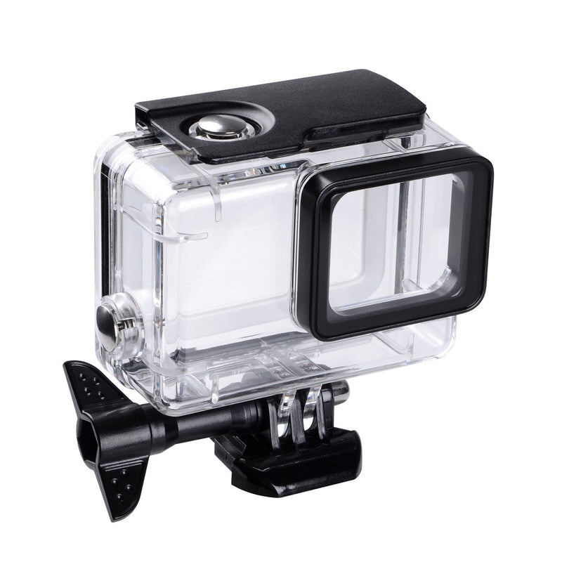 Trehapuva Underwater Housing Case Compatible with GoPro Hero(2018)/GoPro Hero7 Black/6/5 Waterproof Case Diving Protective Housing Shell Replacement Cover with Bracket for Go Pro Camera Accessories Housing Case for GoPro Hero6/5(Transparent)
