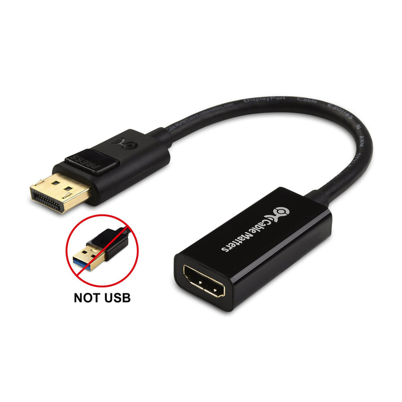 [AUSTRALIA] - Cable Matters DisplayPort to HDMI Adapter (DP to HDMI Adapter is NOT Compatible with USB Ports, Do NOT Order for USB Ports on Computers) 1 