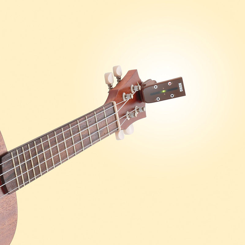 KORG MiniPitch compact Clip-On Ukulele Tuner - Brown HeadTune